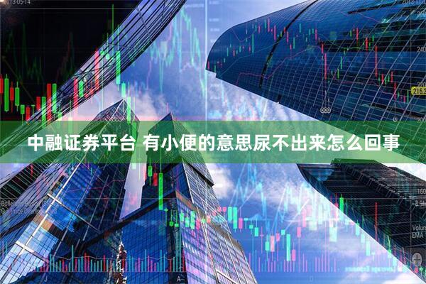 中融证券平台 有小便的意思尿不出来怎么回事